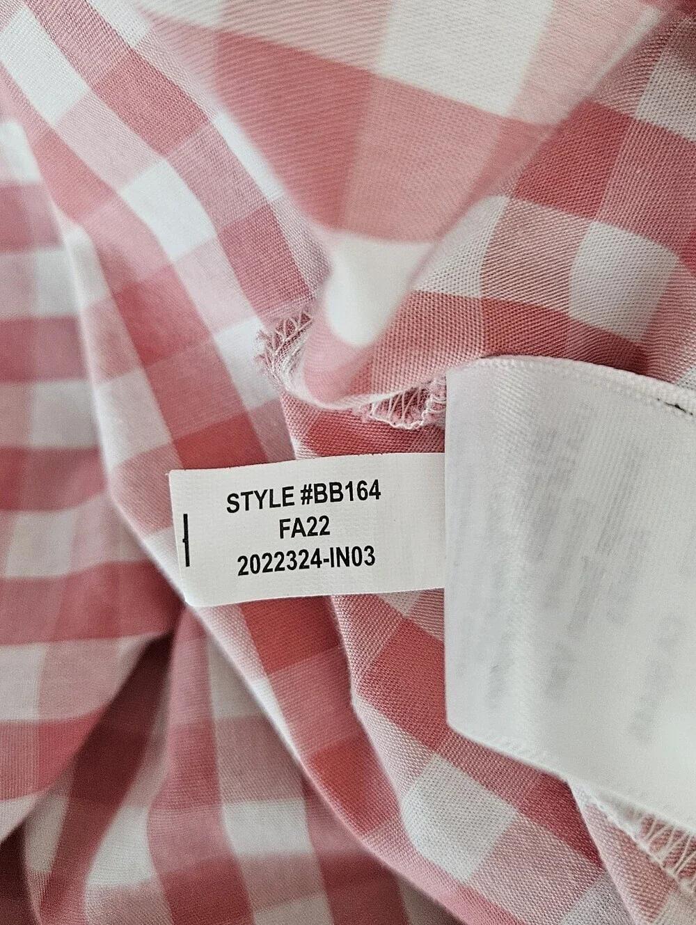 J.CREW Poplin Shirt Pink Gingham Long Sleeve Button Up Collared Top Small